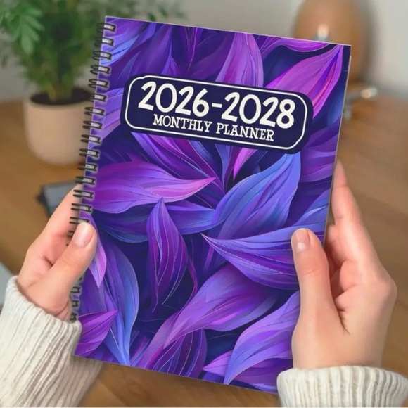Other - Purple Leaf Design Monthly Planner 2026-2028